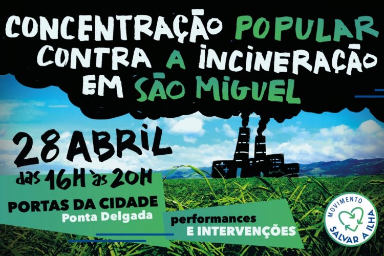 ARTAC Movimento Cívico Salvar a Ilha contra a incinerado em São Miguel